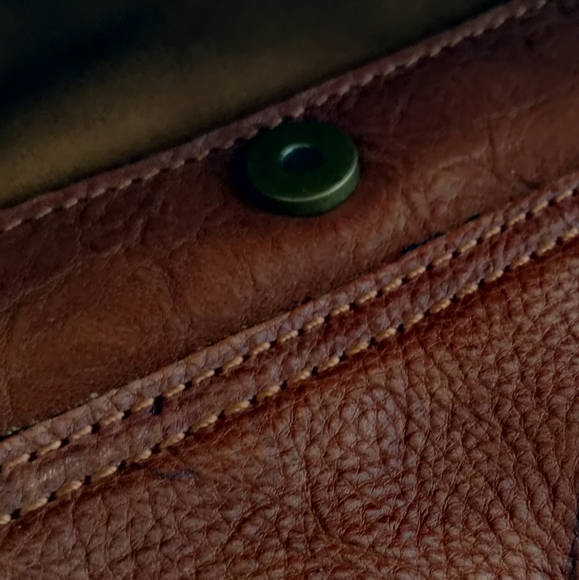 PATRICIA NASH VITO Shoulder Bag Italian Leather Flap Bag Carmel Brown - Picture 14 of 15